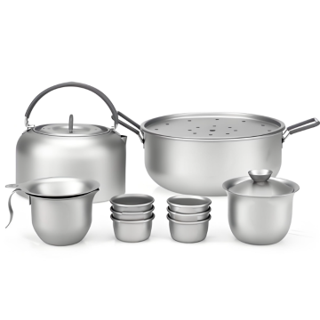 Ultralight Titanium Outdoor Tea Set